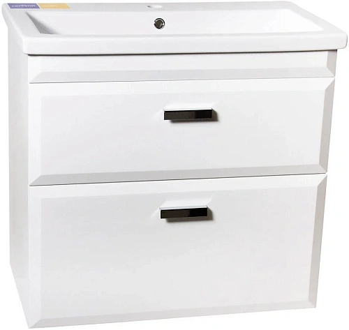 Тумба под раковину Style Line Лотос 80, Комо 80, Люкс белая, PLUS СС-00000366 Тумба под раковину Style Line Лотос 80, Комо 80, Люкс белая, PLUS СС-00000366