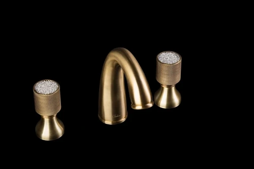 Смеситель для раковины Boheme Royal Cristal 317-Royal/CRST на 3 отверстия Смеситель для раковины Boheme Royal Cristal 317-Royal/CRST на 3 отверстия