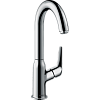 Картинка анонса товара «смеситель для раковины hansgrohe novus 240, без сливного гарнитура, поворотный излив 120° 71128000, »