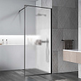 Детальная картинка товара «душевая перегородка vincea walk-in vsw-1hp900flgm 900x2000 вороненая сталь стекло рифленое»