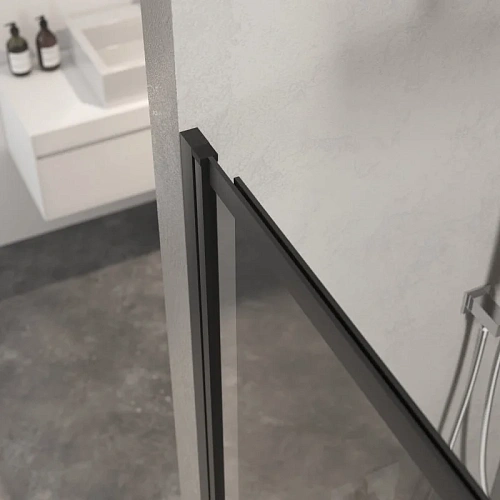 Шторка на ванну BERGES RIVER S Slider Black 980 тонированное стекло 065018 Шторка на ванну BERGES RIVER S Slider Black 980 тонированное стекло 065018