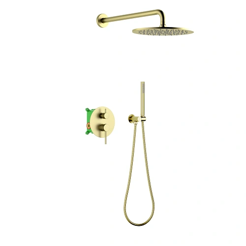 Душевая система Timo Saona SX-2369/17SM встраиваемая золото матовое Душевая система Timo Saona SX-2369/17SM встраиваемая золото матовое