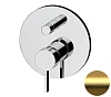 Смеситель для душа Remer Metrica MC09HBG, золото брашированное