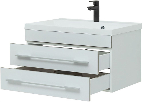 Тумба под раковину Aquanet Верона 75 белый (подвесная 2 ящика) 00176669 Тумба под раковину Aquanet Верона 75 белый (подвесная 2 ящика) 00176669