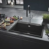 Кухонная мойка GROHE K700 с одной чашей, 780 x 510 мм, черный гранит (31652AP0) Кухонная мойка GROHE K700 с одной чашей, 780 x 510 мм, черный гранит (31652AP0)