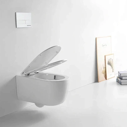 Унитаз подвесной BERGES Tornas Rimless 53 см, сиденье дюропласт, микролифт, быстросъемное 082137 Унитаз подвесной BERGES Tornas Rimless 53 см, сиденье дюропласт, микролифт, быстросъемное 082137
