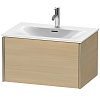 Картинка анонса товара «тумба под раковину duravit xviu xv40330b171 подвесная 71 см средиземноморский дуб»