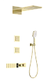 Душевая система Wonzon & Woghand с термостатом, встраиваемая, брашированное золото (WW-D4538-A-BG) Душевая система Wonzon & Woghand с термостатом, встраиваемая, брашированное золото (WW-D4538-A-BG)