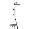 Душевая система WasserKRAFT A114.258.218.CB Thermo с термостатом черный Душевая система WasserKRAFT A114.258.218.CB Thermo с термостатом черный