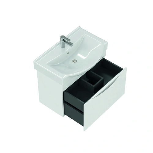 Тумба под раковину Onika Навиа 80 см 108067 подвесная, белая (для Беверли 80) Тумба под раковину Onika Навиа 80 см 108067 подвесная, белая (для Беверли 80)