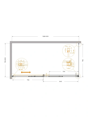 Душевой уголок CEZARES PLANE-AH-1-160/80-C-IN 160x80 см Душевой уголок CEZARES PLANE-AH-1-160/80-C-IN 160x80 см