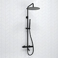 Душевая система WasserKRAFT A288.160.217.BM Thermo с термостатом черный Душевая система WasserKRAFT A288.160.217.BM Thermo с термостатом черный