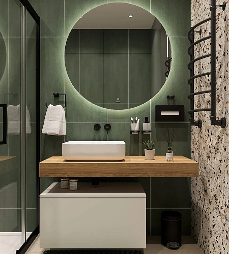 Столешница STWORKI Ольборг 120 дуб французский, без отверстий, с тумбой 80, с раковиной STWORKI Soul 489180 Столешница STWORKI Ольборг 120 дуб французский, без отверстий, с тумбой 80, с раковиной STWORKI Soul 489180