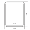 Зеркало Silver mirrors СТИВ-2 800x1000 Сенсорный выключатель, вертикальный + ДВОЙНОЙ ПОДОГРЕВ LED-00 LED-00002454 Зеркало Silver mirrors СТИВ-2 800x1000 Сенсорный выключатель, вертикальный + ДВОЙНОЙ ПОДОГРЕВ LED-00 LED-00002454