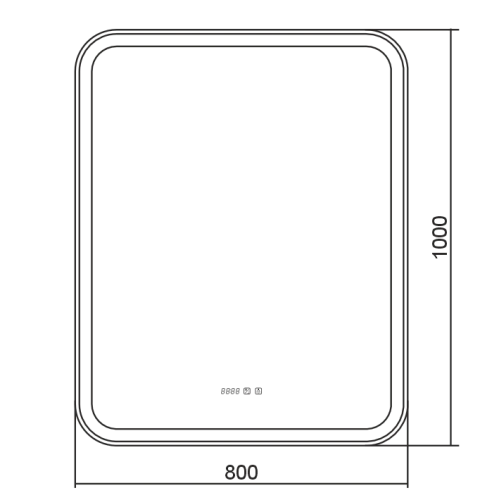 Зеркало Silver mirrors СТИВ-2 800x1000 Сенсорный выключатель, вертикальный + ДВОЙНОЙ ПОДОГРЕВ LED-00 LED-00002454 Зеркало Silver mirrors СТИВ-2 800x1000 Сенсорный выключатель, вертикальный + ДВОЙНОЙ ПОДОГРЕВ LED-00 LED-00002454