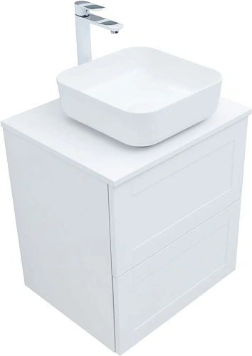 Тумба под раковину Aquanet Терра 60 белый матовый 00313232 подвесная Тумба под раковину Aquanet Терра 60 белый матовый 00313232 подвесная