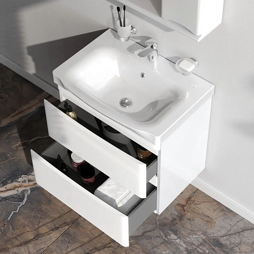 Тумба под раковину AM.PM Like M80FHX0652WG подвесная, 65 см, белый Тумба под раковину AM.PM Like M80FHX0652WG подвесная, 65 см, белый