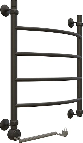 Полотенцесушитель электрический EWRIKA Сафо D 60х50 L, чёрный матовый 465621 Полотенцесушитель электрический EWRIKA Сафо D 60х50 L, чёрный матовый 465621