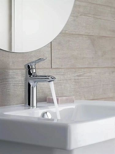 Смеситель для раковины Jacob Delafon Kumin E98827-CP с донным клапаном Смеситель для раковины Jacob Delafon Kumin E98827-CP с донным клапаном