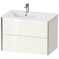 Тумба под раковину Duravit XVIU XV41580B122 подвесная 81 см белая глянцевый Тумба под раковину Duravit XVIU XV41580B122 подвесная 81 см белая глянцевый