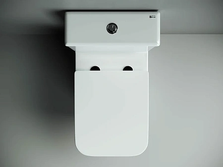 Чаша напольного унитаза Ceramica Nova CUBIC Rimless CN1803-B белый с сиденьем Чаша напольного унитаза Ceramica Nova CUBIC Rimless CN1803-B белый с сиденьем