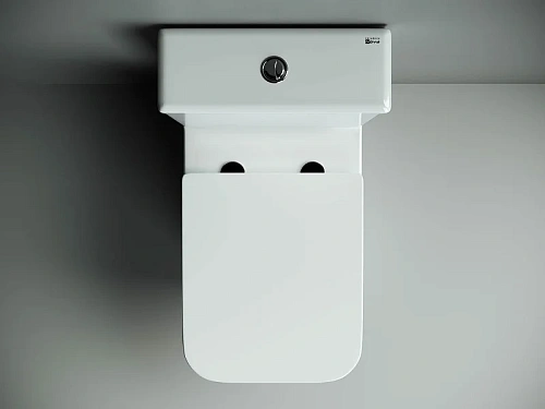 Чаша напольного унитаза Ceramica Nova CUBIC Rimless CN1803-B белый с сиденьем Чаша напольного унитаза Ceramica Nova CUBIC Rimless CN1803-B белый с сиденьем