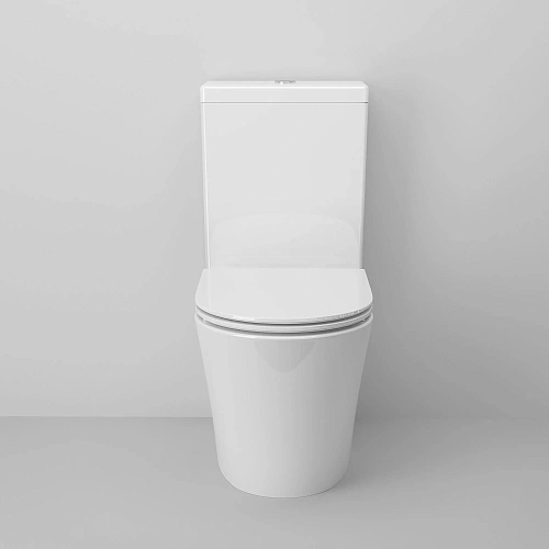 Унитаз напольный Ambassador Ritz 237K19001RS (665x360x830) безободковый, с тонкой крышкой Унитаз напольный Ambassador Ritz 237K19001RS (665x360x830) безободковый, с тонкой крышкой