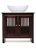 Тумба с раковиной Orange Capri OCN-75TU+RA напольная, орех