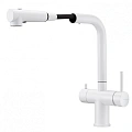 Смеситель для кухни Milacio Ultra 561 (MCU.561.WH) под фильтр, белый с вытяжной лейкой Смеситель для кухни Milacio Ultra 561 (MCU.561.WH) под фильтр, белый с вытяжной лейкой
