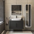 Мебель для ванной STWORKI Молде 95 антрацит, со столешницей 579563 Мебель для ванной STWORKI Молде 95 антрацит, со столешницей 579563