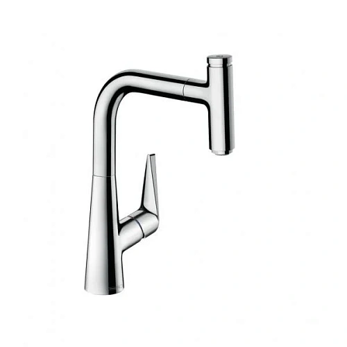 Смеситель для кухни Hansgrohe 220, с вытяжным изливом, 1jet 72822000, хром Смеситель для кухни Hansgrohe 220, с вытяжным изливом, 1jet 72822000, хром
