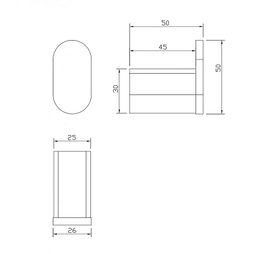 Крючок Milacio Ultra (MCU.960.SS) одинарный сталь нержавеющая Крючок Milacio Ultra (MCU.960.SS) одинарный сталь нержавеющая