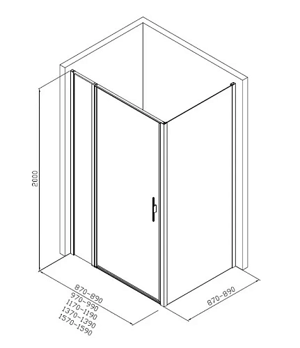 Душевой уголок Allen Brau Priority 160x90 3.31039.BBA + 3.31045.BBA черный браш Душевой уголок Allen Brau Priority 160x90 3.31039.BBA + 3.31045.BBA черный браш