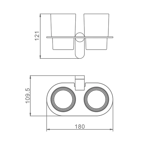 Стакан Raglo R300.08 хром Стакан Raglo R300.08 хром