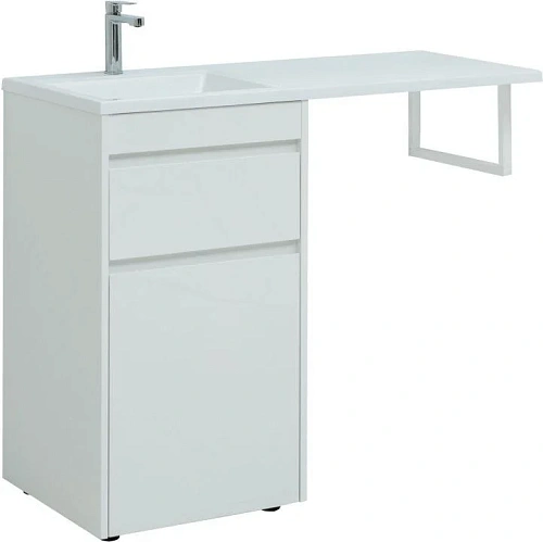 Тумба под раковину Aquanet Токио 58 белый (напольная, 1 ящик) 00239290 Тумба под раковину Aquanet Токио 58 белый (напольная, 1 ящик) 00239290