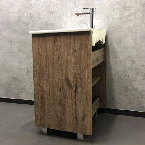 Тумба раковина Comforty Марио-60 60 00-00004155 дуб темный раковина Quadro Тумба раковина Comforty Марио-60 60 00-00004155 дуб темный раковина Quadro
