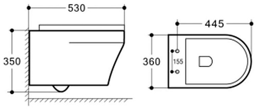 Унитаз подвесной Vincea Edge VT1-27 белый, ультратонкое сиденье soft-close Унитаз подвесной Vincea Edge VT1-27 белый, ультратонкое сиденье soft-close