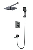 Душевая система Wonzon &amp; Woghand с термостатом, встраиваемая, темный графит (WW-88929003-BGM)