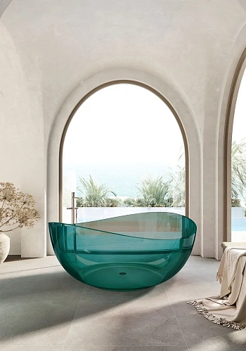 Ванна отдельностоящая ABBER AT9705Aquamarin 150x150 универсальная, бирюзовый полиэфирная смола Ванна отдельностоящая ABBER AT9705Aquamarin 150x150 универсальная, бирюзовый полиэфирная смола