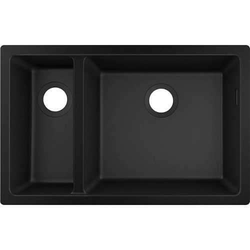 Кухонная мойка Hansgrohe S51 S510-U635 180/450 43433170, черный графит Кухонная мойка Hansgrohe S51 S510-U635 180/450 43433170, черный графит