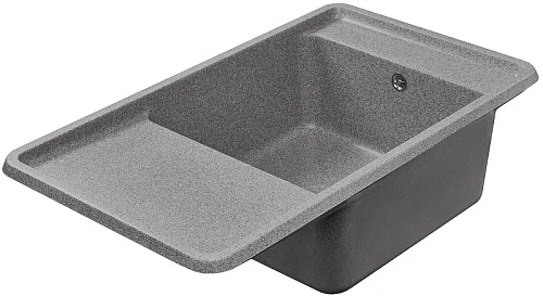 Кухонная мойка Aquaton Беллис 87 1A724832BS230 из литого мрамора, серый Кухонная мойка Aquaton Беллис 87 1A724832BS230 из литого мрамора, серый