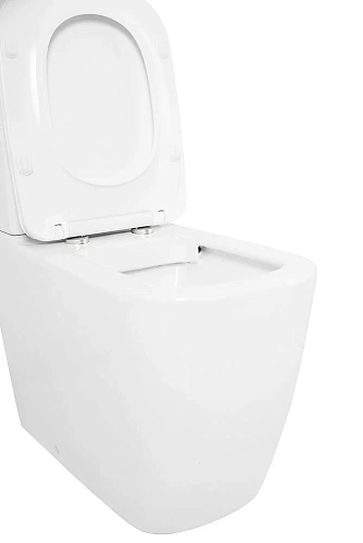 Унитаз напольный CEZARES LUX CZR-159-CPR/CZR-159-SC безободковый с сиденьем Унитаз напольный CEZARES LUX CZR-159-CPR/CZR-159-SC безободковый с сиденьем