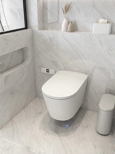 Унитаз SMART ABBER Bequem AC1121S подвесной, электронный с функцией биде, белый Унитаз SMART ABBER Bequem AC1121S подвесной, электронный с функцией биде, белый