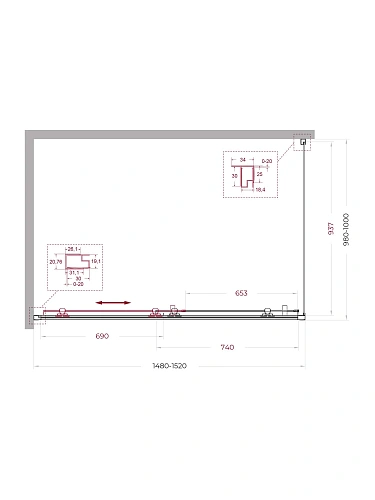 Душевой уголок BelBagno UNO-195-AH-1-150/100-C-Cr 150x100 см, профиль хром, стекло прозрачное Душевой уголок BelBagno UNO-195-AH-1-150/100-C-Cr 150x100 см, профиль хром, стекло прозрачное