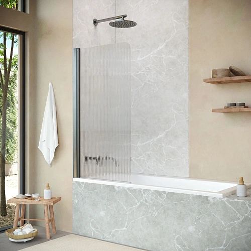 Шторка на ванну Vegas-glass EV NOVO 70 11 Moru L 700 мм, профиль оружейная сталь, стекло Moru Шторка на ванну Vegas-glass EV NOVO 70 11 Moru L 700 мм, профиль оружейная сталь, стекло Moru