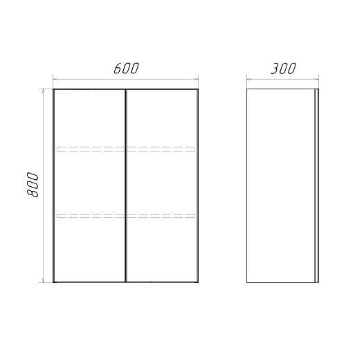 Шкаф Comforty 60 см 00-00017834 универсальный, белый глянец Шкаф Comforty 60 см 00-00017834 универсальный, белый глянец