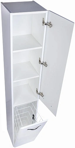 Шкаф-пенал Style Line Каре 30 с корзиной, Люкс белая, PLUS СС-00002271 Шкаф-пенал Style Line Каре 30 с корзиной, Люкс белая, PLUS СС-00002271