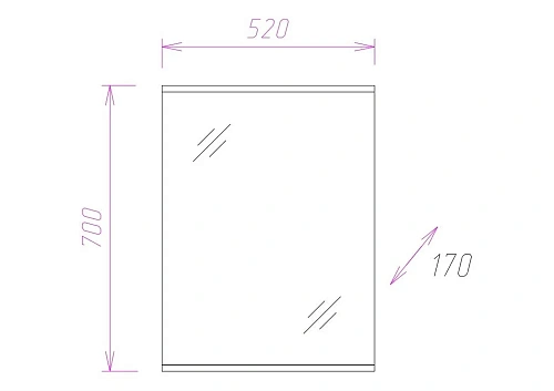 Зеркало Onika ОМЕГА 52.01 205206 Зеркало Onika ОМЕГА 52.01 205206