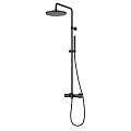 Душевая система CEZARES ECO-CD-T-NOP термостатическая, с ручным и верхним душем, черный матовый Душевая система CEZARES ECO-CD-T-NOP термостатическая, с ручным и верхним душем, черный матовый