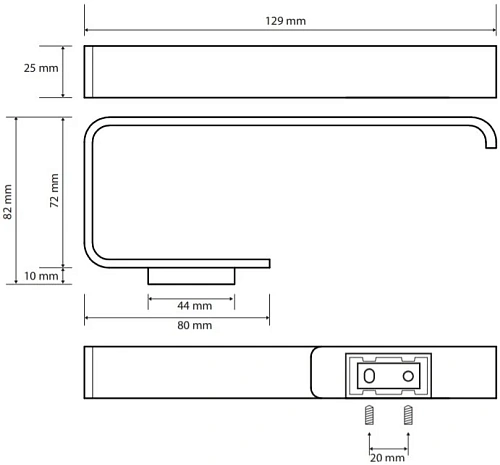 Держатель туалетной бумаги Bemeta SOLO 139112022 Держатель туалетной бумаги Bemeta SOLO 139112022